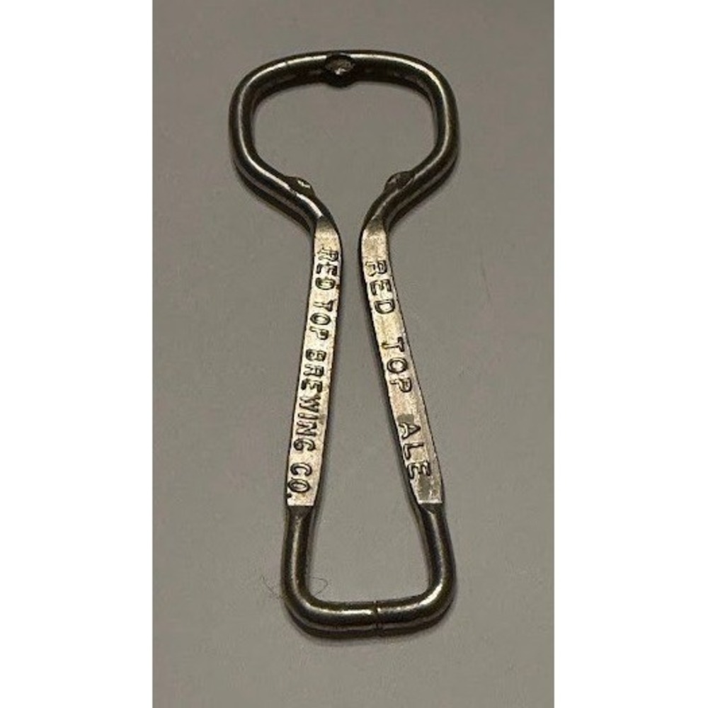 Vintage Red Top Brewing Co Red Top Ale Steel Bottle Opener Silver Tone Barware